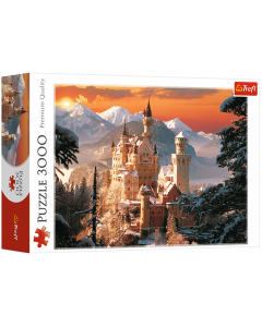 Puzzle 3000 elementów Zimowy Zamek Neuschwanstein Niemcy 33025 Trefl