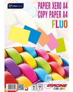 Papier ksero Fluo A4 100 arkuszy Interdruk
