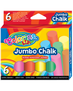Kreda kolorowa Jumbo 6 sztuk Colorino