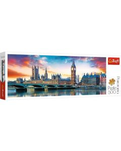 Puzzle 500 elementów Panorama Big Ben i Pałac Westminsterski 29507 Trefl