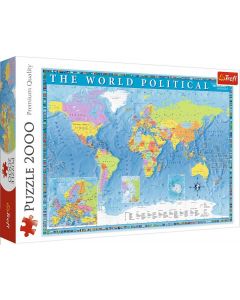Puzzle 2000 elementów Polityczna mapa świata 27099 Trefl