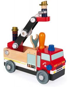 Drewniany wóz strażacki narzędzia J06469 Janod
