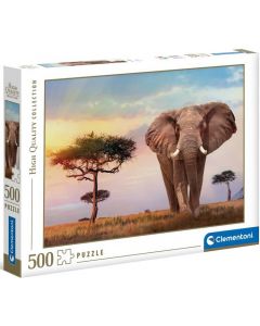 Puzzle 500 elementów HQ Afrykański zachód słońca 35096 Clementoni