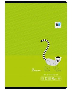 Zeszyt A5 32 kartki kratka Lemur B&B Tropic Interdruk