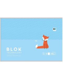 Blok techniczny A4 10 kartek B&B Kids Pastel Interdruk