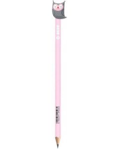 Ołówek ze zwierzakami Sowa B&B Kids Pastel Interdruk