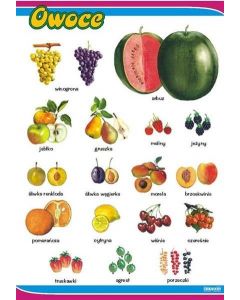 Owoce - plansza dydaktyczna