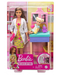 Lalka Barbie Pediatra z akcesoriami GTN52 Mattel