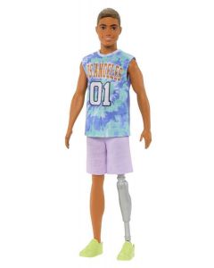 Lalka Ken Fashionistas nr 212 z protezą nogi HJT11 Mattel
