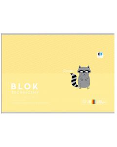 Blok techniczny A4 10 kartek kolorowych B&B Kids Pastel Interdruk
