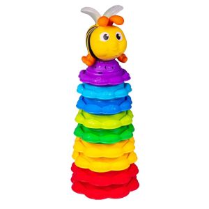 Kolorowa piramidka świecąca Pszczółka 000650 Smily Play