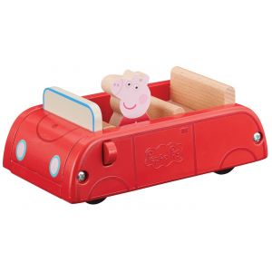 Drewniany samochód z figurką Świnka Peppa PEP07208 TM Toys