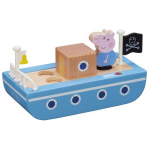 Drewniana łódka z figurką Świnka Peppa PEP07209 TM Toys