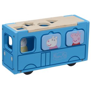 Drewniany autobus szkolny sorter Świnka Peppa PEP07222 TM Toys