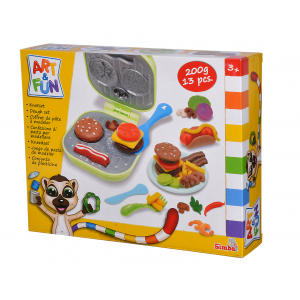 Zestaw masy plastycznej Burger z akcesoriami Art&Fun 106324529 Simba