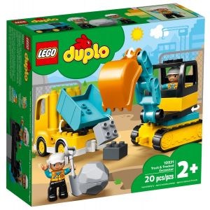 Ciężarówka i koparka gąsienicowa 10931 Lego Duplo