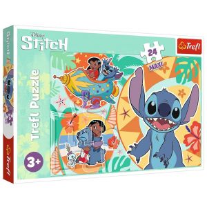 Puzzle Maxi 24 elementy Wesoły dzień Lilo & Stitch 14365 Trefl