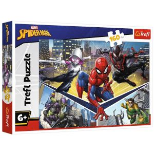 Puzzle 160 elementów Siła Spidermana Marvel 15422 Trefl
