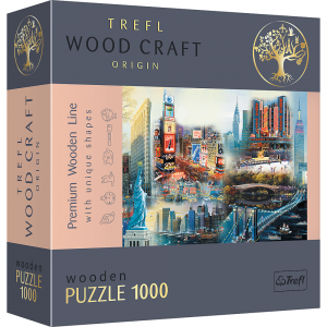 Drewniane puzzle 1000 elementów Nowy Jork - kolaż 20147 Trefl