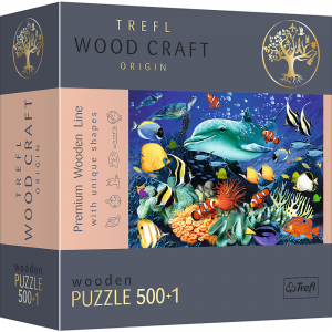 Drewniane puzzle 500+1 elementów Morskie życie 20153 Trefl