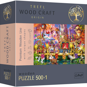 Drewniane puzzle 500+1 elementów Magiczny świat 20156 Trefl