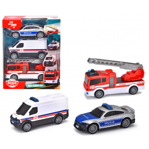 Zestaw 3 pojazdów ratunkowych SOS 203712015026 Dickie Toys