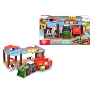 Farma gospodarcza światło dźwięk z traktorem i figurkami 203735003 Farm Dickie Toys