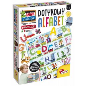 Gra edukacyjna Dotykowy alfabet Montessori 304-PL72446 Lisciani