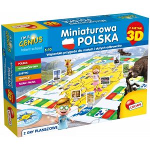Gra edukacyjna Miniaturowa Polska 3D I'm a Genius 304-PL69323 Lisciani