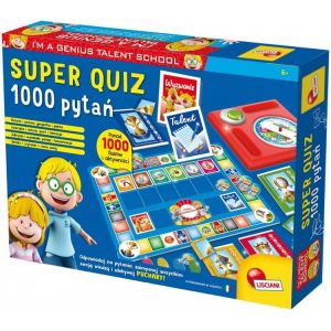 Gra edukacyjna Super Quiz 1000 pytań I'm a Genius 304-PL56477 Lisciani