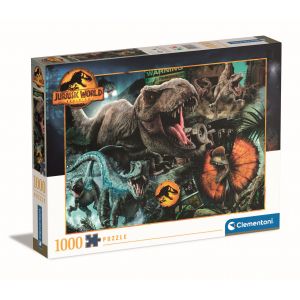 Puzzle 1000 elementów HQ Jurassic World Dominion 39691 Clementoni