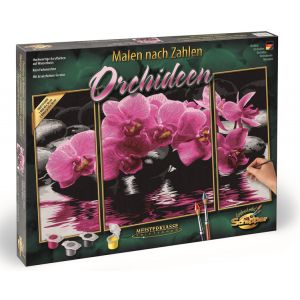 Malowanie po numerach Orchidee tryptyk 609260603 Schipper