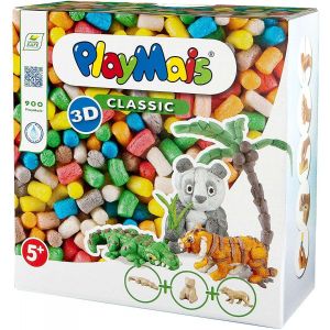 Klocki kukurydziane zestaw Dzikie Zwierzęta 900 elementów PlayMais
