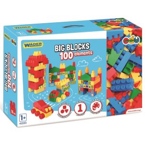 Klocki Big Blocks 100 elementów 41593 Wader
