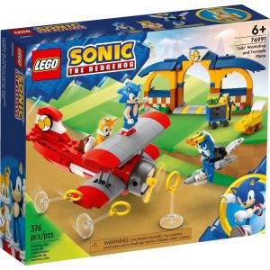 Tails z warsztatem i samolot Tornado 76991 Lego Sonic