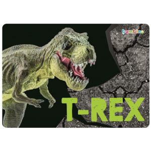 Podkład dwustronny laminowany chłopięcy T-Rex A3 Bambino