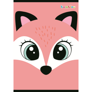 Zeszyt A5 16 kartek kratka premium Fox Bambino