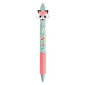 Długopis wymazywalny automatyczny z ergonomicznym uchwytem Girl lis Bambino