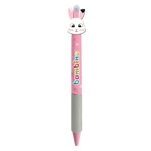 Długopis wymazywalny automatyczny z ergonomicznym uchwytem Girl królik Bambino