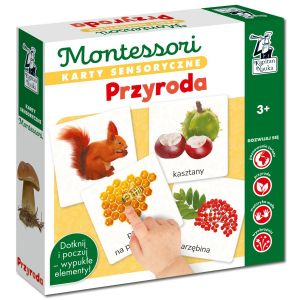 Karty sensoryczne Przyroda Montessori Kapitan Nauka