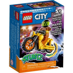 Demolka na motocyklu kaskaderskim 60297 Lego City