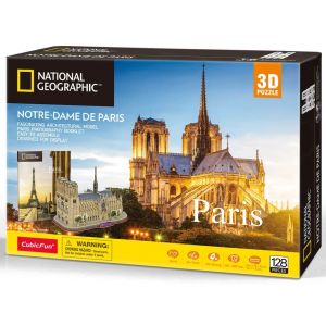 Puzzle 3D National Geographic Notre Dame 128 elementów 306-DS0986 Cubic Fun