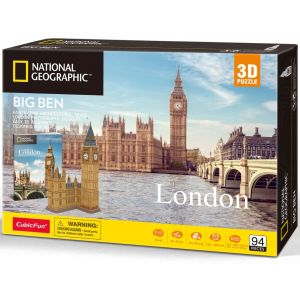 Puzzle 3D National Geographic Big Ben 94 elementy 306-DS0992H Cubic Fun