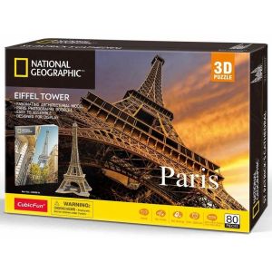 Puzzle 3D National Geographic Paryż 222 elementy 306-DS0998H Cubic Fun