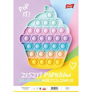 Zeszyt papierów kolorowych nabłyszczanych A4 10 kartek Unipap