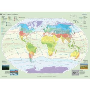 Mapa ścienna Strefy Klimatyczne Świata