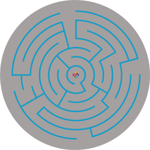 Gra podwórkowa - Labirynt kołowy duży