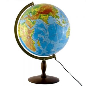 Globus 420mm fizyczny podświetlany Zachem-Głowala