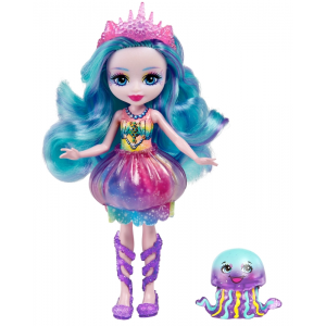 Enchantimals Lalka Meduza Jelanie Jellyfish + figurka Stingley HFF34 Mattel