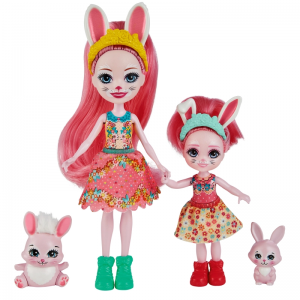 Enchantimals Lalki siostry Bree i Bedelia Bunny HCF84 Mattel